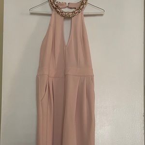 Halter top pink pant romper